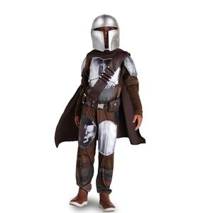 Disney Store Boys Mandalorian Costume with Helmet Halloween Cosplay